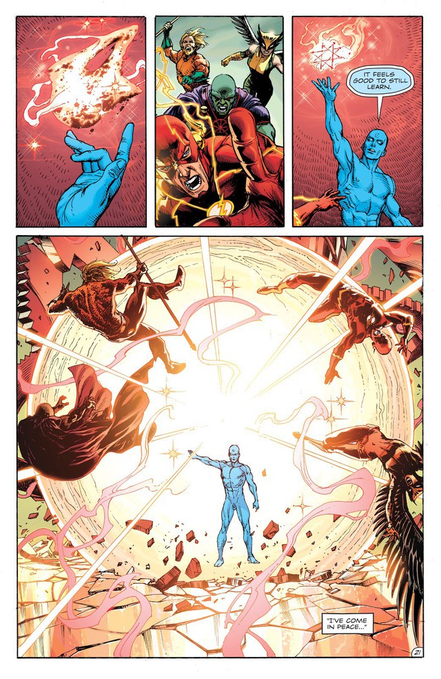Dr. Manhattan, thực thể quyền năng trong Watchmen đã đánh bại các siêu anh hùng DC như thế nào? - Ảnh 7.