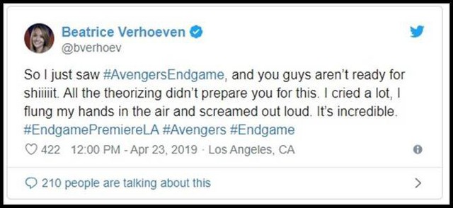 Tổng hợp cảm xúc của những khán giả đầu tiên được xem Avengers: Endgame, quá hoành tráng, quá cảm động và họ đều đã khóc - Ảnh 6.