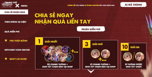 Liên Quân Mobile: Game thủ có cơ hội trúng 4 tướng vĩnh viễn từ Garena dịp 30/4 - 1/5 - Ảnh 4.