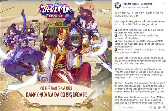 Game chưa ra mắt đã có Big Update, Thần Ma Mobile rất biết cách tạo bất ngờ cho các fan hâm mộ - Ảnh 2.