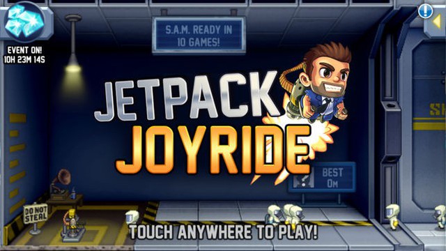 Jetpack Joyride: Tựa game mobile Rambo thời 4.0 siêu hấp dẫn - Ảnh 1.