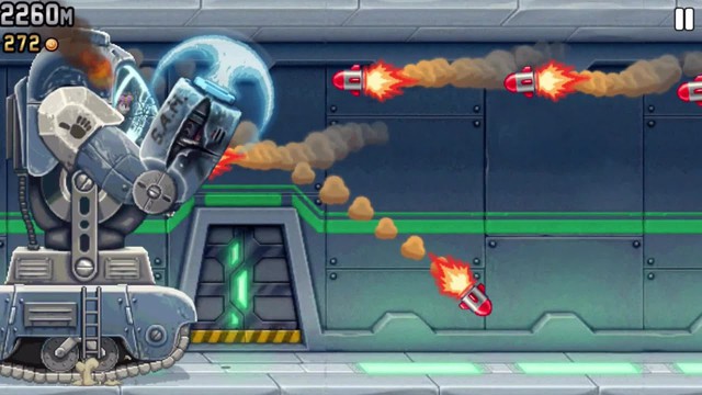 Jetpack Joyride: Tựa game mobile Rambo thời 4.0 siêu hấp dẫn - Ảnh 3.