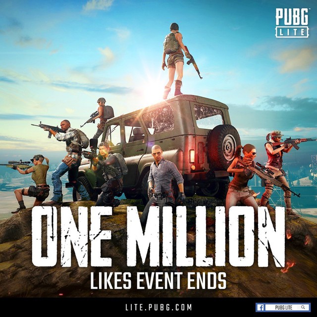 PUBG LITE đạt 1 triệu lượt like trên Facebook, tổ chức ăn mừng hoành tráng - Ảnh 1.