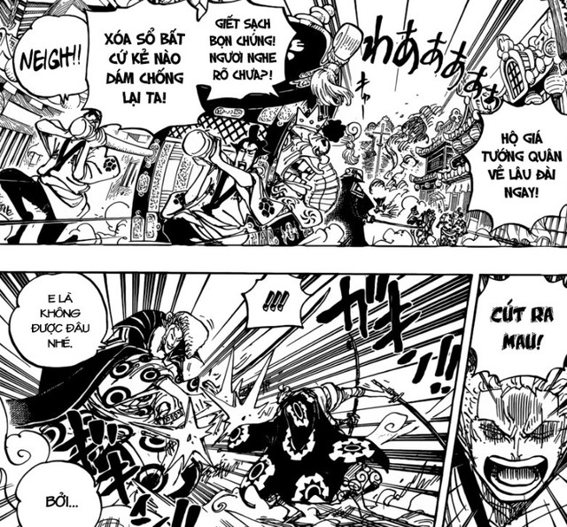One Piece 944: Zoro điên tiết tấn công Orochi, Kid tức giận khi biết sát thủ Kamazou chính là thuộc hạ cũ của mình - Ảnh 2.