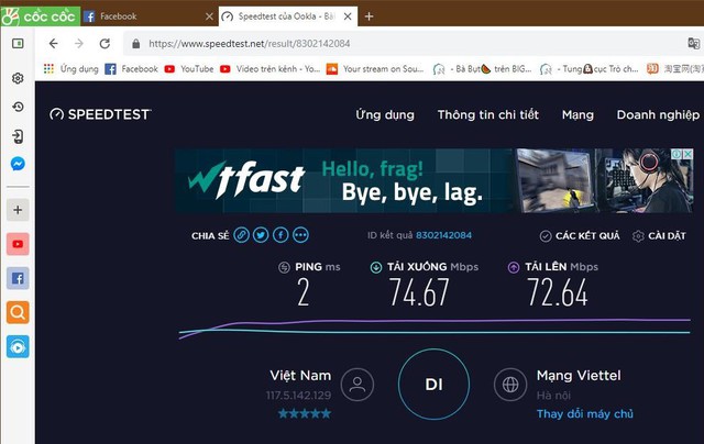Game thủ Việt đua nhau test tốc độ mạng mới: Người thì gần 100Mbps, kẻ chỉ hơn 50Mbps cùng giá 250k - Ảnh 3.