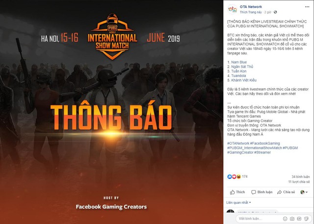 Tổ chức Giải đấu giao hữu quốc tế PUBG Mobile tại Việt Nam, Facebook Gaming là ai? - Ảnh 2.