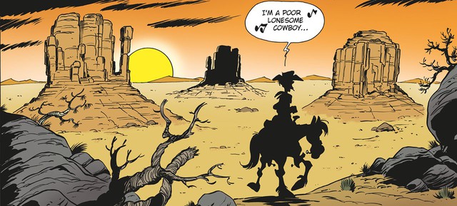 Lucky Luke: Bộ truyện cực hay về chàng cao bồi thiện xạ rong ruổi khắp miền Tây - Ảnh 5.