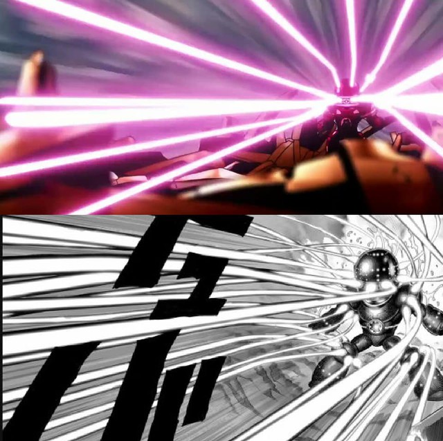 One-Punch Man: So độ ngầu của Genos trong trận chiến với người máy G4 ở phiên bản Anime và Manga - Ảnh 5.