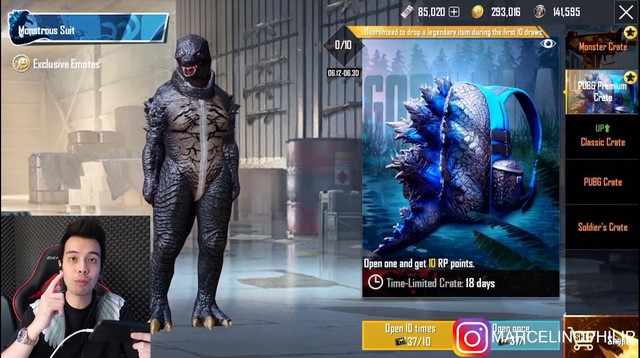 PUBG Mobile: Game thủ siêu nhọ phải chi tới 50.000 UC cho bộ ngoại trang Godzilla - Ảnh 2.