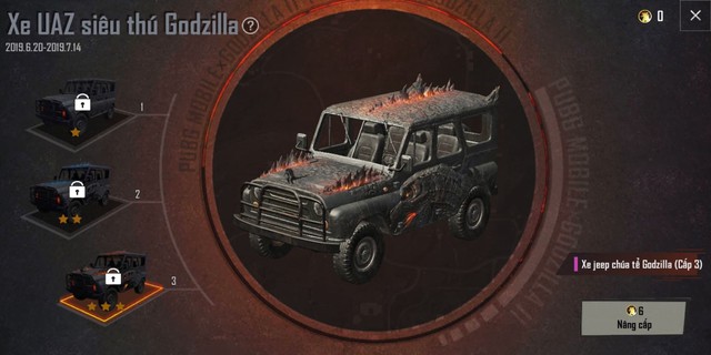 PUBG Mobile chào hàng xe UAZ chúa tể Godzilla, game thủ lại khô máu với Lucky Spin - Ảnh 6.