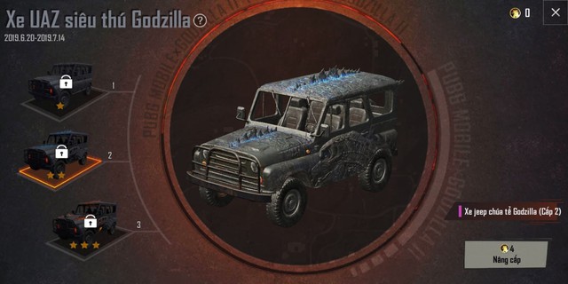 PUBG Mobile chào hàng xe UAZ chúa tể Godzilla, game thủ lại khô máu với Lucky Spin - Ảnh 5.