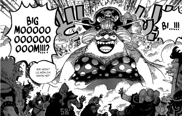 One Piece 946: Tứ Hoàng Big Mom thể hiện sức mạnh kinh hoàng - Một đấm lún đầu quyền Queen Đại Dịch - Ảnh 4.