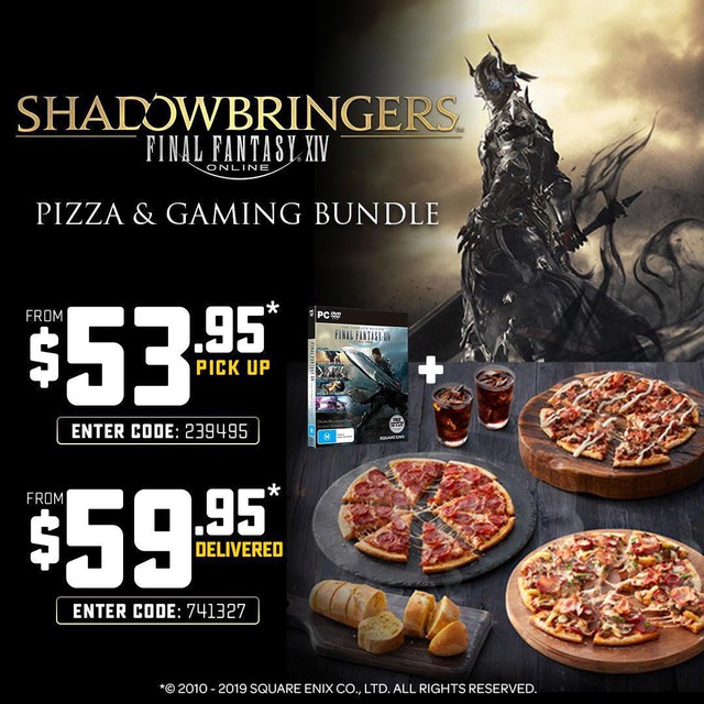 Khuyến mại lạ đời: Ăn Pizza tặng ngay game khủng Final Fantasy XIV - Ảnh 2.