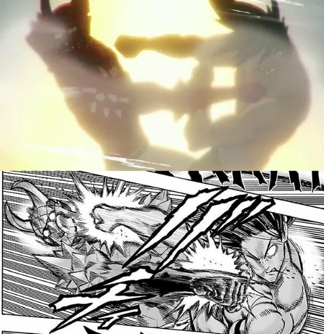 One-Punch Man: Suiryu quyết đấu với đám quái vật, sự khác biệt khi manga được lên anime - Ảnh 11.