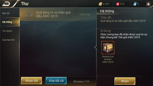 Liên Quân Mobile: Hướng dẫn nhận FREE Rương AWC, cơ hội trúng 11 skin vĩnh viễn - Ảnh 4.