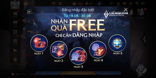 Liên Quân Mobile: Garena tặng FREE gần chục vé quay Kho Báu cho người chăm cày sự kiện - Ảnh 2.