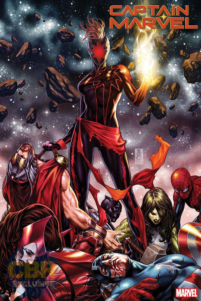 Tin sốc: Captain Marvel hắc ám vừa... vặt đầu của thần Thor? - Ảnh 1.