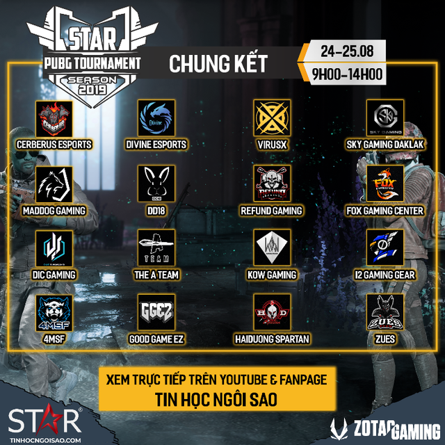 Toàn cảnh STAR PUBG TOURNAMENT - Giải đấu bất ngờ toàn top team Việt Nam: Refund, Sky Gaming, Divine, Cerberus... - Ảnh 3.