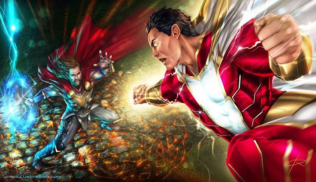 Thor vs Shazam: Siêu anh hùng nào sẽ giành chiến thắng trong cuộc đấu tay đôi? - Ảnh 1.