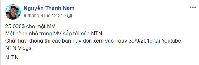 Chơi lớn như NTN, đầu tư gần 600 triệu để quay MV mới, dân mạng tranh cãi sẽ là bom tấn hay cú lừa tiếp theo - Ảnh 2.