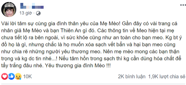 Mẹ Jack đăng status thông báo, chưa công bố tình trạng con mình vì sức khỏe và sự an toàn - Ảnh 2.