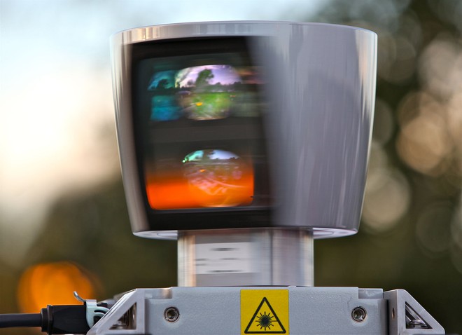 Thiết kế lidar cũ của Velodyne.