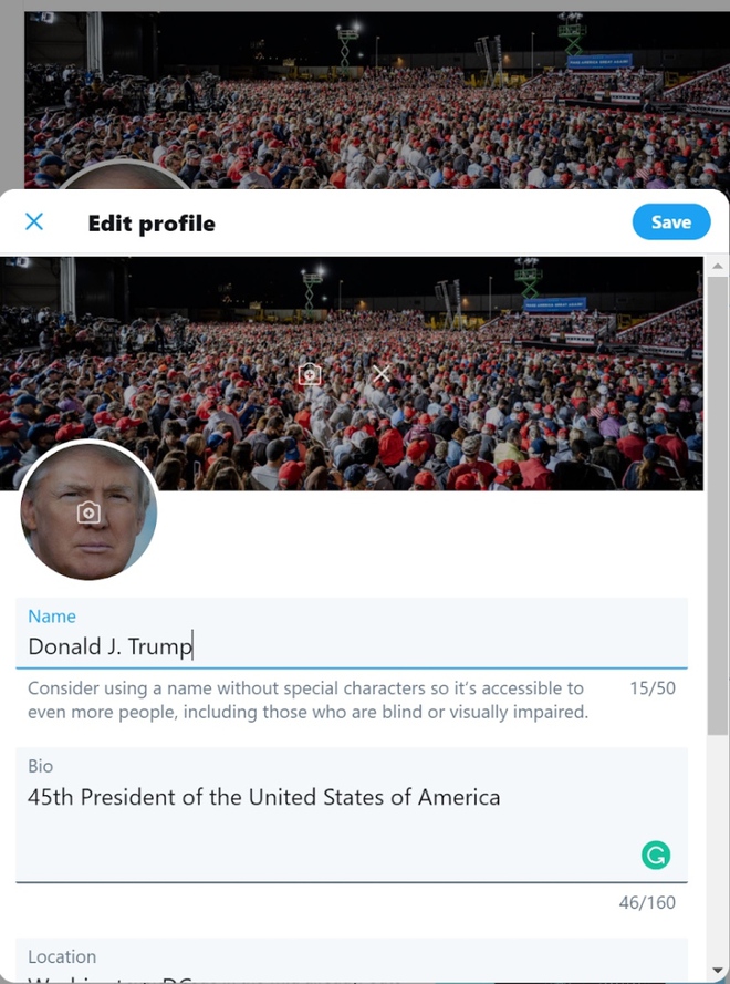 Tận dụng khẩu hiệu tranh cử, hacker tuyên bố đoán được mật khẩu Twitter của Tổng thống Trump - Ảnh 1.