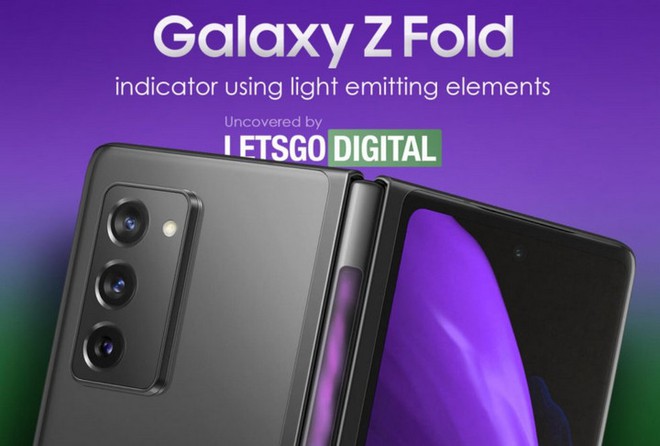 Galaxy Z Fold 3 có thể trang bị dải đèn LED thông báo ngay trên bản lề? - Ảnh 1. Galaxy Z Fold 3 có thể trang bị dải đèn LED thông báo ngay trên bản lề? - Ảnh 1.