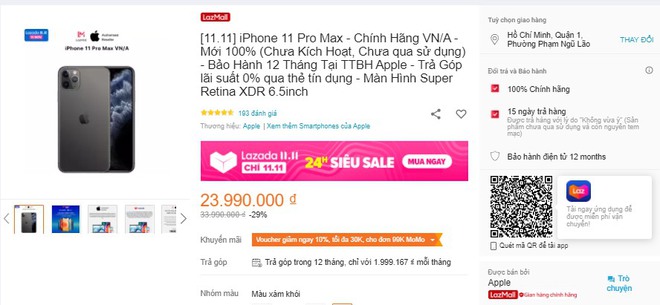 Ngắm giá sau sale của các tân binh siêu phẩm tại Lễ Hội Sale 11.11 - Ảnh 6. Ngắm giá sau sale của các tân binh siêu phẩm tại Lễ Hội Sale 11.11 - Ảnh 6.