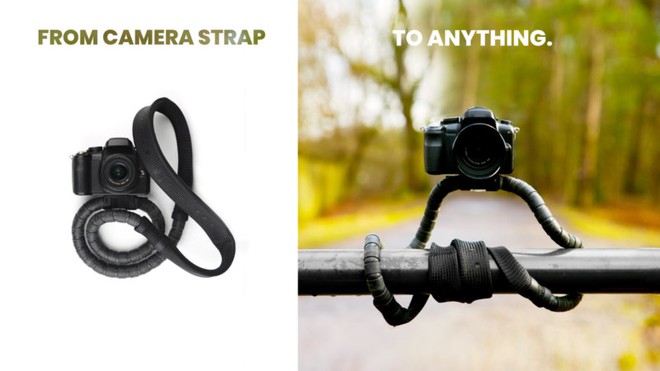 Chiếc dây đeo máy ảnh kì quái này có thể biến thành chân tripod để những buổi đi chụp của bạn trở nên nhẹ nhàng hơn - Ảnh 4.