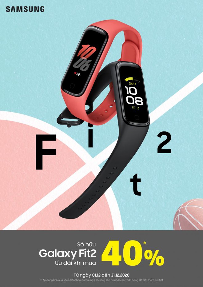 Galaxy Fit2 ra mắt tại VN: Thiết kế công thái học, pin 14 ngày, chống nước IP68, giá ưu đãi 650.000 đồng - Ảnh 4.