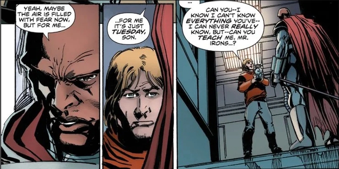 Thừa hưởng sự cứng rắn của tổ tiên trước áp bức, Steel là siêu anh hùng duy nhất có khả năng miễn nhiễm vói khí sợ hãi của Scarecrow