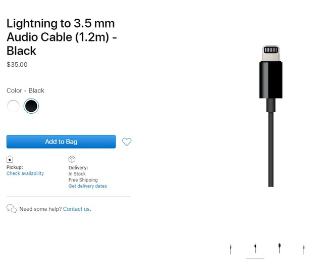 Apple ra mắt cáp Lightning to 3.5mm: Biến AirPods Max thành tai nghe có dây, giá 35 USD - Ảnh 2.