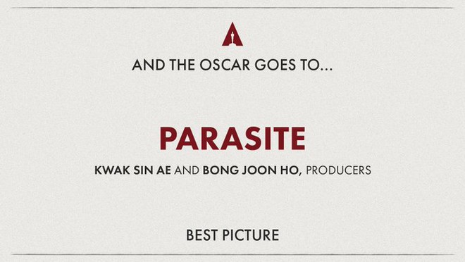 Lễ trao giải Oscar 2020: Phim Hàn Quốc Parasite thắng lớn với 4 giải, The Irishman trắng tay - Ảnh 1.
