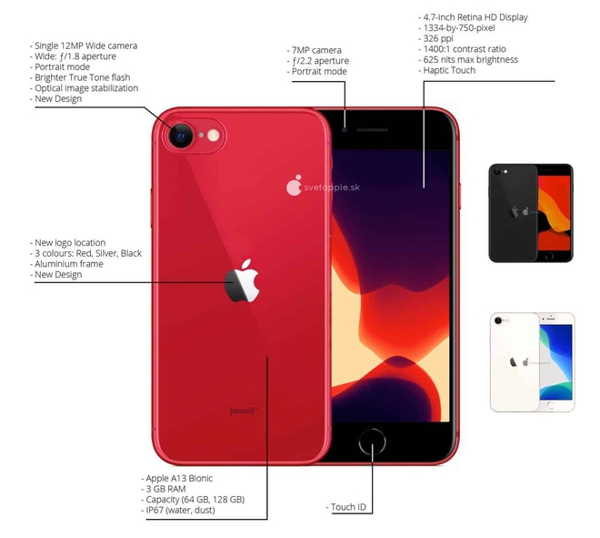iPhone 9 lộ diện trong loạt ảnh render mới: Sự kết hợp giữa iPhone 8 và iPhone 11 - Ảnh 2.