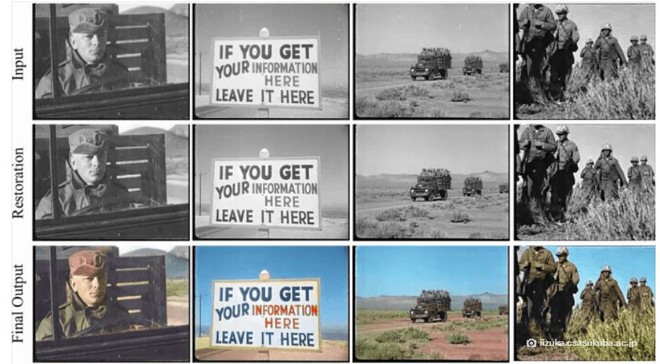 Công nghệ AI mới sẽ sử dụng nguồn ảnh tham khảo do 2 nhà nghiên cứu cung cấp để lựa chọn màu sắc sao cho phù hợp với từng cảnh phim nhất.