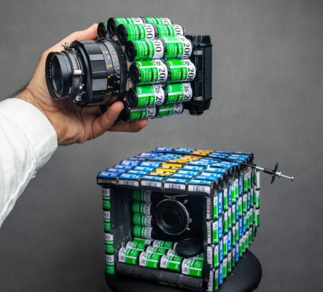 YouTuber kiêm nhiếp ảnh gia biến hàng trăm vỏ film 35mm thành máy ảnh film cực độc - Ảnh 1.