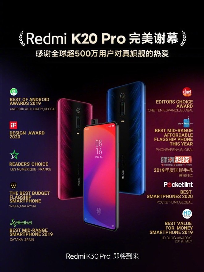 Xiaomi ngừng bán Redmi K20 Pro nhằm dọn đường cho Redmi K30 Pro sắp ra mắt - Ảnh 1.