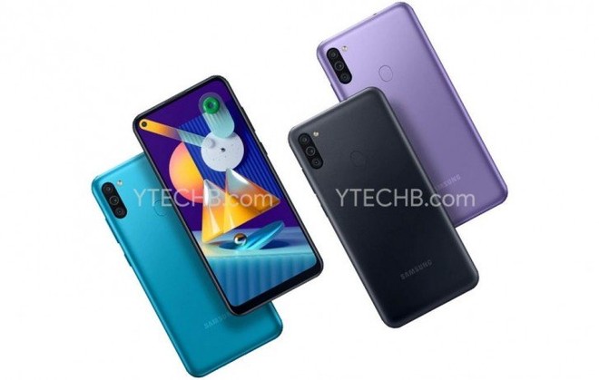 Galaxy M11 lộ diện: Màn hình đục lỗ, 3 camera sau, Snapdragon 450, pin 5000mAh - Ảnh 1.