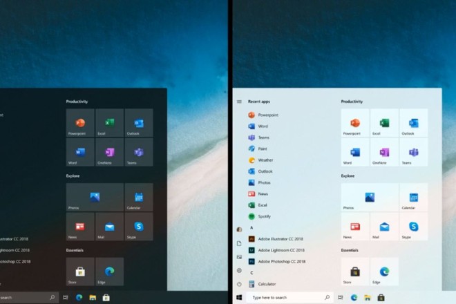 Microsoft tiết lộ giao diện mới của Start Menu trên Windows 10 - Ảnh 1.