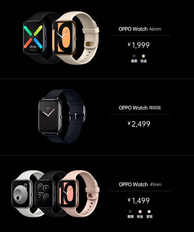 OPPO Watch ra mắt: Thiết kế giống Apple Watch, hỗ trợ eSIM, sạc nhanh VOOC, giá từ 5 triệu đồng Photo-1-1583488255662217939605
