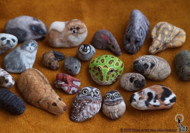 Nghệ sỹ Nhật biến những viên đá đơn điệu thành những tác phẩm nghệ thuật đầy quyến rũ - Ảnh 10.