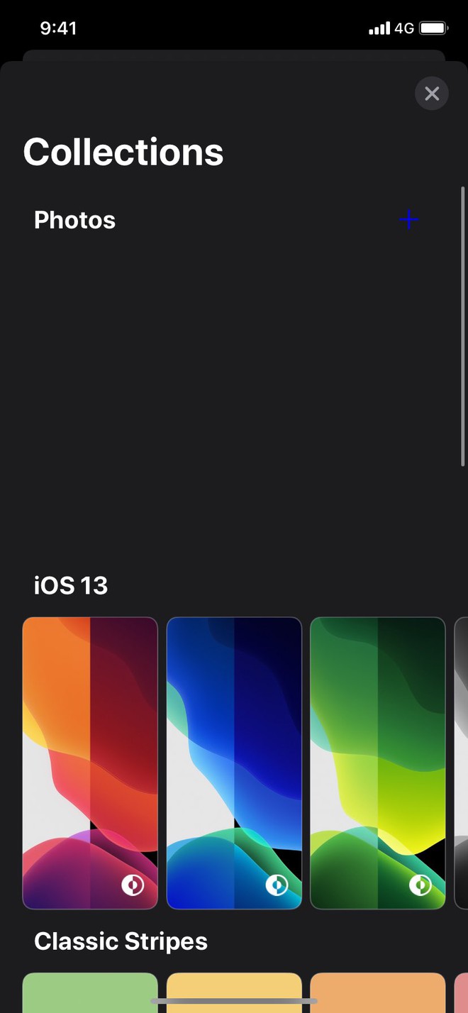 Hình nền của iOS 14 được phân loại theo nhóm
