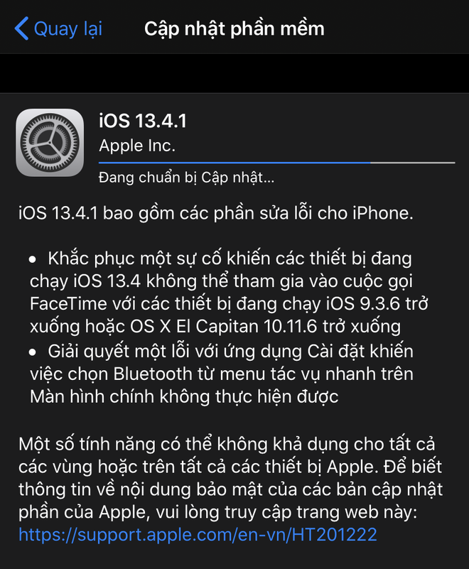 iOS 13.4.1 đã sửa được nhiều lỗi trên iPhone, giúp cho trải nghiệm sử dụng của bạn trở nên trơn tru và ổn định hơn. Hãy xem ảnh để biết thêm chi tiết về tính năng này nhé!