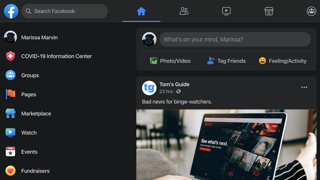 Facebook bắt đầu cập nhật giao diện mới cho trình duyệt web cho tất cả người dùng, có cả Dark Mode - Ảnh 2.