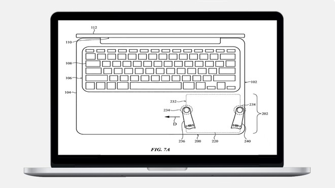 Những ý tưởng điên rồ của Apple nhằm mang tính năng cảm ứng lên MacBook - Ảnh 1.