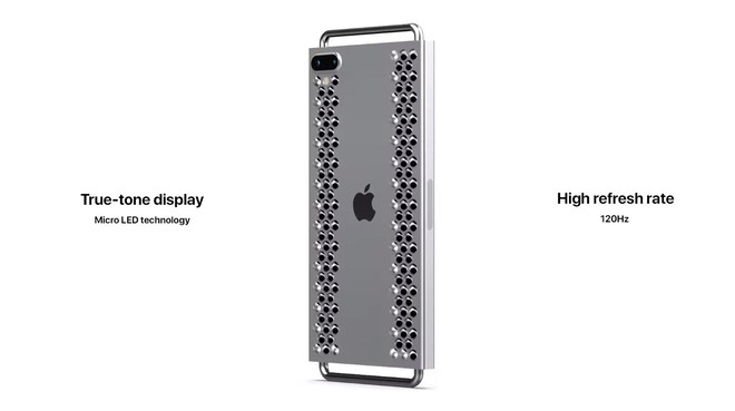 Concept iPhone 12 “điên rồ” chưa từng thấy, trông chẳng khác gì cái bàn nạo phô mai được gắn bánh xe như Mac Pro - Ảnh 6.