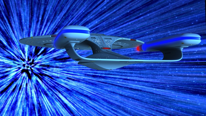 Vật lý cho rằng chưa có gì có thể nhanh hơn ánh sáng, nhưng đội ngũ biên kịch Star Trek không nghĩ thế.