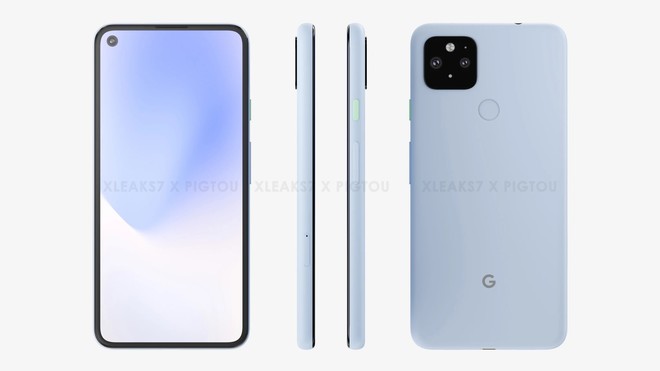 Pixel 5 XL lộ thiết kế: Màn hình nốt ruồi, cụm camera hình vuông, cảm biến vân tay mặt lưng - Ảnh 2.