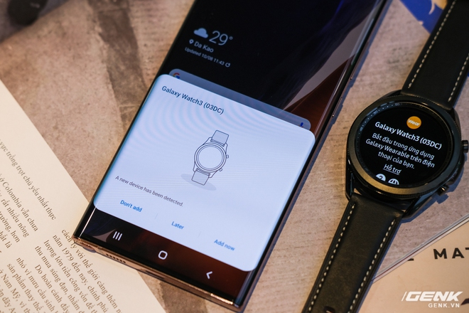 Mở hộp Galaxy Watch3 mặt 45mm: Thiết kế thanh lịch hơn, trang bị khả năng đo nồng độ oxy trong máu, có hơn 120 bài tập tại nhà, bản GPS giá từ 9,99 triệu đồng - Ảnh 5.